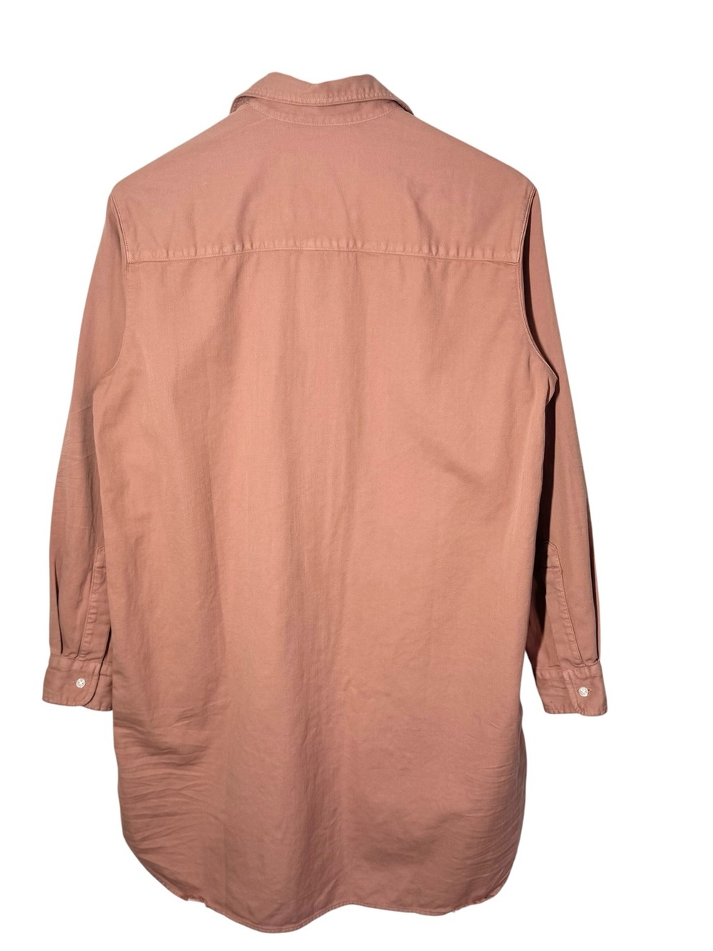 FRANK & EILEEN Mary Classic Shirt Dress Cotton in Desert Pink Size Small S - Picture 4 of 11